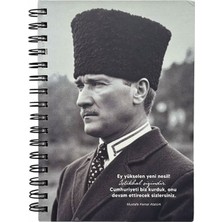 Be Online Atatürk Collection Sert Kapak 14X21 Noktalı Defter Ata-01-Dtt
