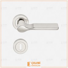 Çelebi Kapıkolları Vona Kol Yuvarlak Rozetli Nikel Oda