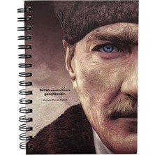 Be Online Atatürk Collection Sert Kapak 14X21 Çizgili Defter Ata-02-Lnd