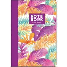 Be Online Natural Collection In Purple & Orange Sert Kapak 14X21 Çizgisiz Defter Natural-02-Blk
