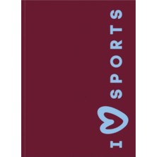Be Online Sport Collection Claret-Blue Esnek Kapak 14X21 Çizgili Defter Sport-02-Lnd