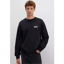 Mavi Mavi Logo Baskılı Siyah Sweatshirt 0611716-900