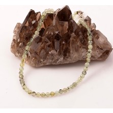 Taş Sandığı Prehnite Taşı Kolye - 4 mm