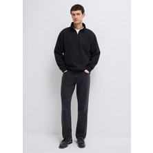 Mavi Yarı Fermuarlı Siyah Basic Sweatshirt 0S10278-900