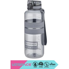 Uzspace 1500ml Yeni Koleksiyon Mega Boy Silikon Gövde Tritan Su Matarası Bpa Yok Koku Yok