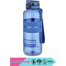 Uzspace 1500ml Yeni Koleksiyon Mega Boy Silikon Gövde Tritan Su Matarası Bpa Yok Koku Yok