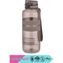 Uzspace 1500ml Yeni Koleksiyon Mega Boy Silikon Gövde Tritan Su Matarası Bpa Yok Koku Yok