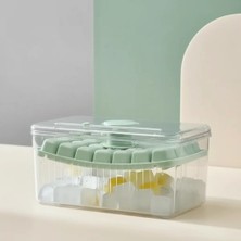 Hsc Bilişim 56 Buz Küpü Kapasiteli Basmalı Çift Kalıplı Saklama Hazneli Buzluk 19X11,6X8 cm
