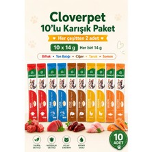 Cloverpet 10’lu Karışık Kedi Krema Ödül Maması 10x14 Gr