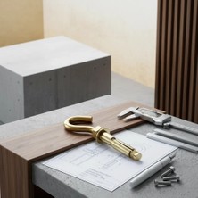 Hsc Bilişim M10 Ölçülü Kanca Formlu Çelik Dübel 50'li Set