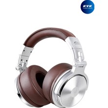 OneOdio A71 Studio HiFi Kulak Üstü Kulaklık - 40kHz Hi-Res Audio, Çift Jak Girişli (3.5mm/6.35mm) Gümüş