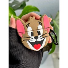 Go Aksesuar Airpods 3. ile Uyumlu Oyuncaklı Tasarım Kalın Silikon Koruyucu Kılıf - Jerry