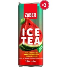 Züber Ice Tea Karpuz & Nane Soğuk Çay 250ML x 3 Adet