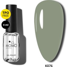 Momo Kalıcı Oje K076, Açık Haki, 4 ml