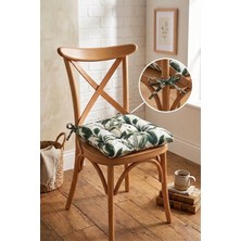 Aymira Home 1 Adet Dijital Baskılı Bağcıklı Pofidik Sandalye ve Piknik Minderi Çok Amaçlı 40X40CM