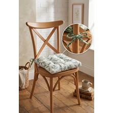 Aymira Home 1 Adet Dijital Baskılı Bağcıklı Pofidik Sandalye ve Piknik Minderi Çok Amaçlı 40X40CM