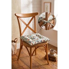 Aymira Home 1 Adet Dijital Baskılı Bağcıklı Pofidik Sandalye ve Piknik Minderi Çok Amaçlı 40X40CM