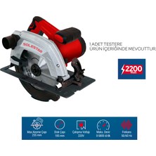 Solestar Daire Testere (185MM)) 2200W