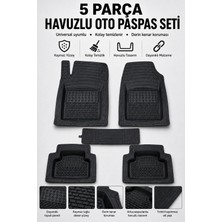 Beny Store Seat Ibiza (2002-2005) 5 Parça Universal Derin Havuzlu Hasırlı Oto Paspas Seti Siyah