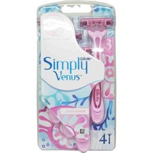 Gillette Simply Venus 3 Kullan At Kadın Tıraş Bıçağı 4'lü