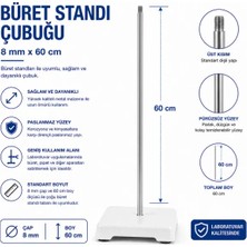 Labolist Büret Standı Çubuğu (8 mm Boy 60 Cm)