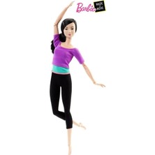 Barbie Sonsuz Hareket Bebeği, Siyah Saçlı - Siyah Taytlı, 22 Eklemli Oyuncak Bebek, 1316.216226
