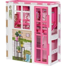 Esareticaret HCD47 Taşınabilir Portatif Ev, Pembe, Barbie ile Uyumlu