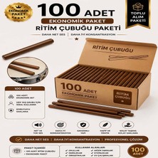 Midex ORF-BT-25BRW-50X Kahverengi Ritim Çubuğu Paketi 25 cm Karbon Fiber Örf Aletleri Seti Toptan Paket (Tek Renk 50 Çift)