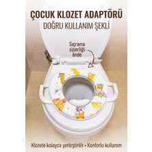 Primeaks Çocuk Klozet Adaptörü – Kaymaz ve Rahat Kullanım – Tuvalet Eğitimi Aparatı