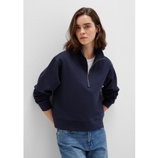 Mavi Yarı Fermuarlı Lacivert Sweatshirt 1S10357-82318
