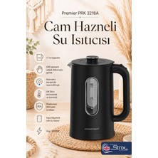 Premier Prk 3218A Isıya Dayanıklı Cam Hazneli LED Işıklı Su Isıtıcısı Cool Touch Kettle