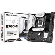 Maxsun Termınator B760M D4 5333(OC) Dp HDMI M.2 Matx Ddr4 1700PIN Anakart