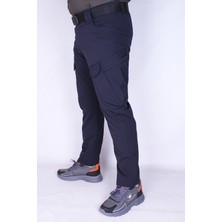 Nikbin Tactical Outdoor Taktik Pantolon Kargo Cep Likrali -Lacivert