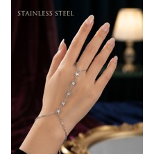Stainless Steel Gümüş Renk Yıldız Model Çelik Şahmeran
