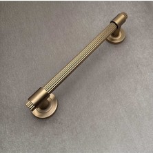 Koldoor Erva Mat Antik Sarı Zamak Çekme Kol Sürgülü Kapı Çekme Kolu 40 cm 1 Takım
