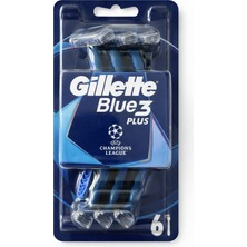 Gillette Blue 3 Plus Uefa Champions League Özel Seri Tıraş Bıçağı 6’lı Paket
