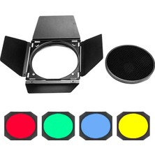 Godox BD-04 200 mm Çap Renkli Filtre ve Petek Seti Hafif Tasarım ile Taşınabilir Kullanım