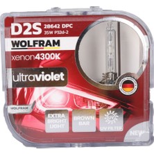 Wolfram 28642DPC D2S Xenon Ampul 4300K Ultraviolet Mavi Cam 12V 35W