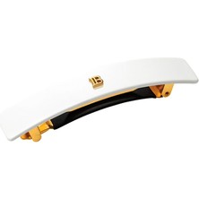 Balmain Cellulose Acetate Barrette Pour Cheveux Beyaz Orta Boy Kadın Toka