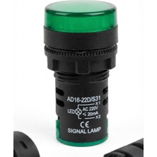 Maasco GD16-22DS Indicator Lights 220V Plastic Pilot Lamp