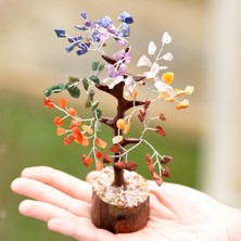Taş Sandığı Doğal Taş Çakra Ağaç - 20 cm