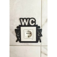 Kuzeylina WC Tuvalet Dekoratif Priz Çerçevesi - Ahşap MDF