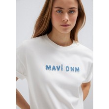 Mavi Mavi Baskılı Ekru Tişört 1613146-70057