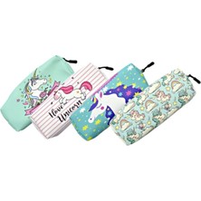 Mikasso Unick Color Unicorn Kalem Çantası - Kalem Kutu Tekstil Turuncu