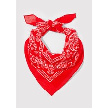 Mavi Baskılı Kırmızı Bandana 1911810-82580