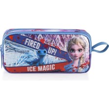Mikasso Frozen Kalem Çantası Salto Ice Magic Tekstil Bej