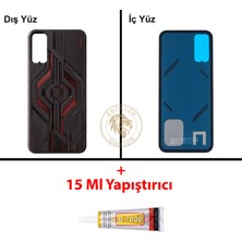 Arsking Infinix Gt 30 Pro Koyu Alev Uyumlu Arka Kapak + B7000 Yapıştırıcı Arka Cam Batarya Pil Kapağı