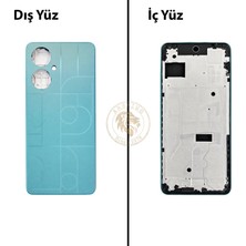 Arsking Tecno Camon 19 Pro Kutup Mavisi Uyumlu Orta Kasa Full Kasa Kapak Gövde Housing