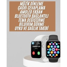 Uslucan Alışveriş 1.83 Inç Akıllı Saat Android ve Ios Uyumlu Çağrı Cevaplayabilen Adımsayar Gps Takibi