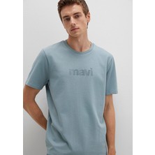 Mavi Mavi Logo Baskılı Antrasit Tişört 0612936-70118